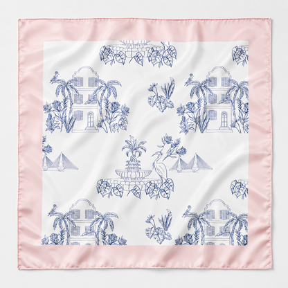 Charleston Toile Scarf 25x25" | Charleston Icons Print