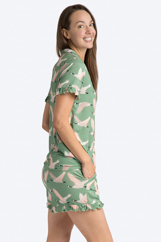 Canada Geese Short Pajama Set