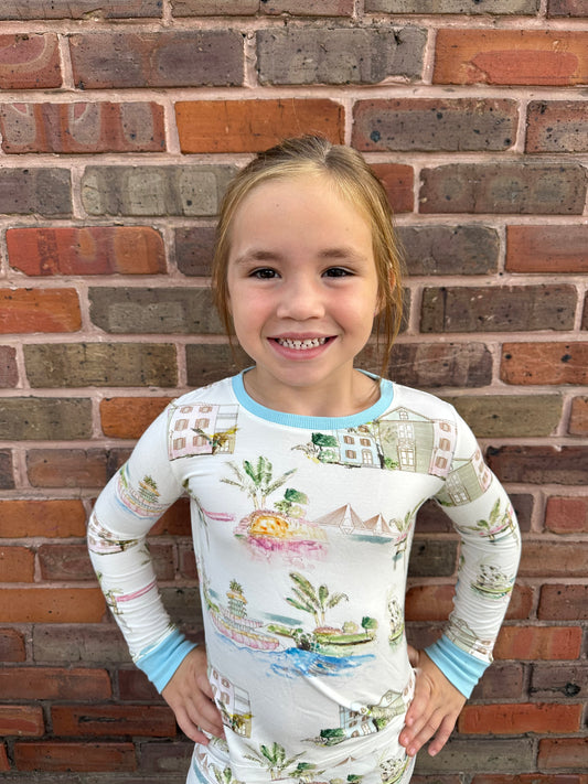 I Love CHS Knit Long PJ Set Youth