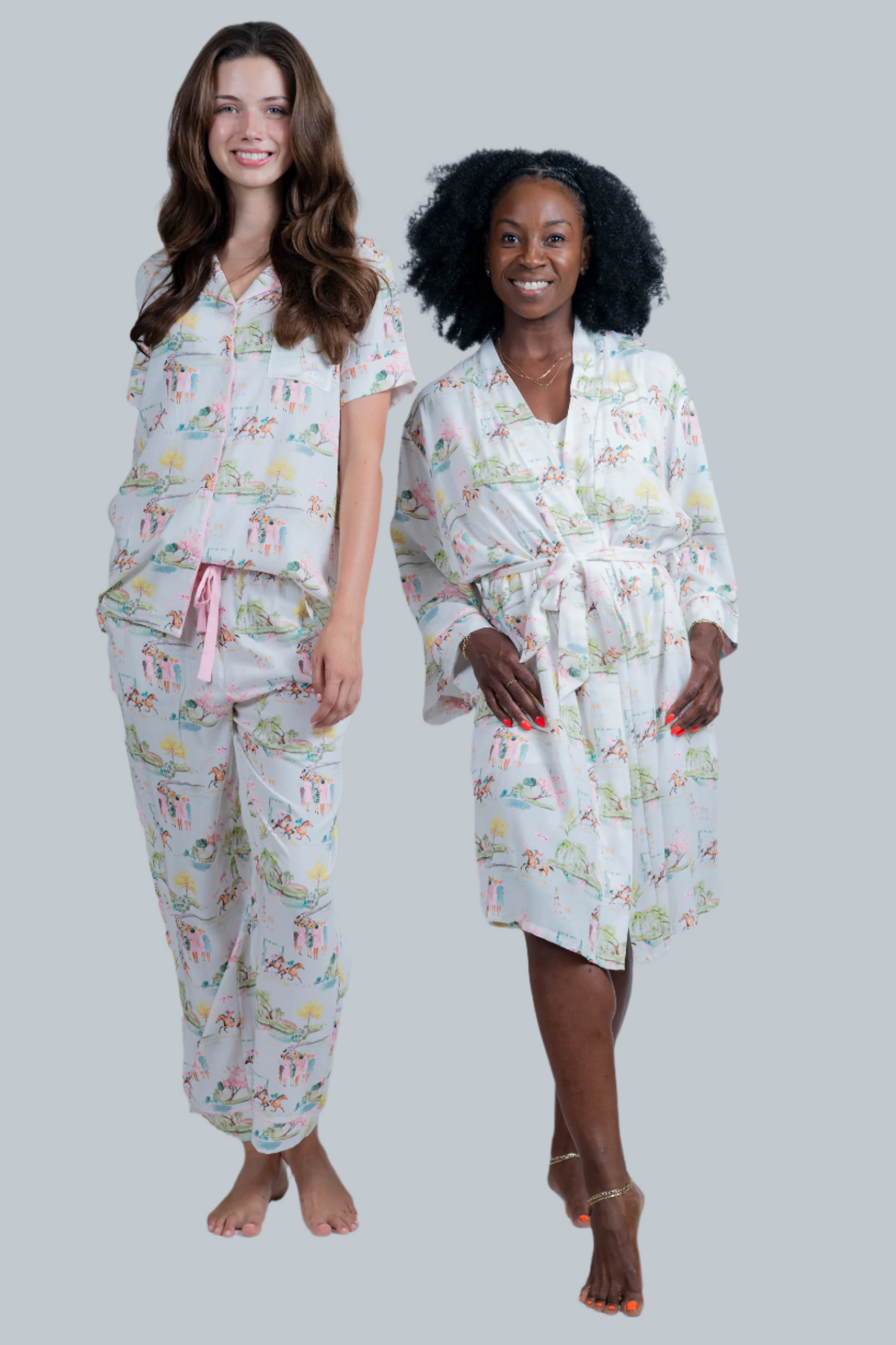 Day at the Races crop pant set