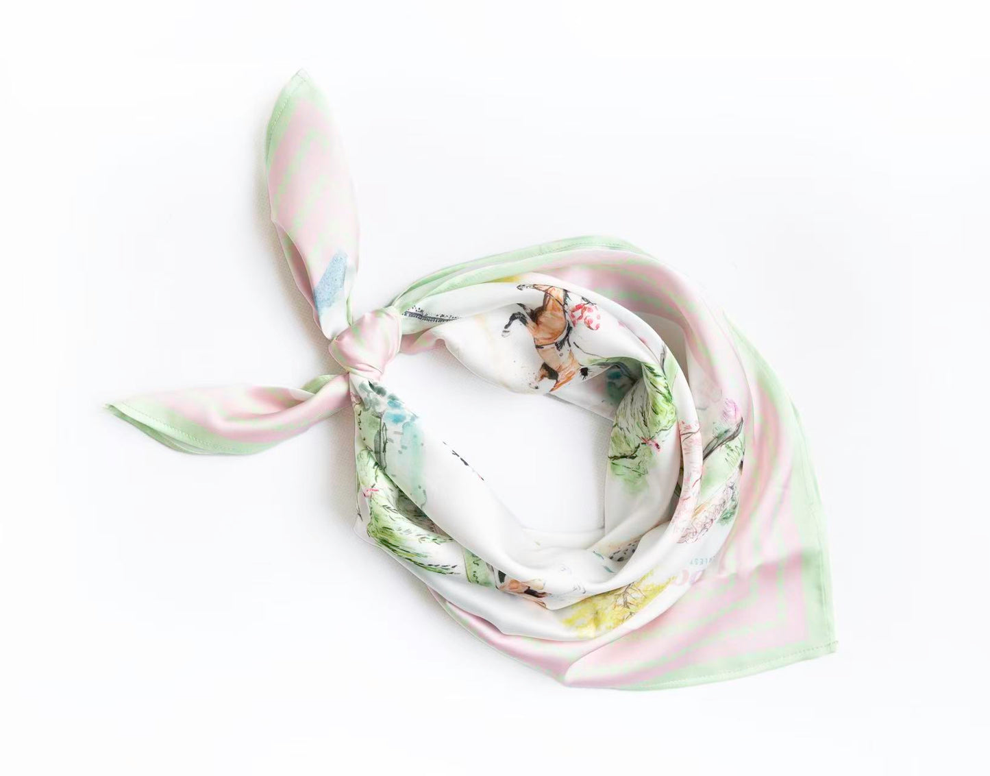 Day at the Races Scarf 25x25" | Ladies Racing Theme