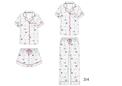Zeta Tau Alpha College of Charleston Crop Pajama Set - CofC Sorority PJs
