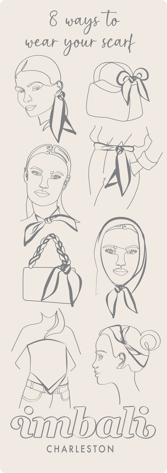 Texas Hold 'Em Scarf 25x25" - Bold Lone Star Print | Imbali Charleston