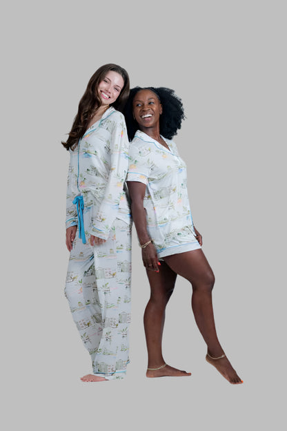 I Love Charleston Knit Button Down Pant Set
