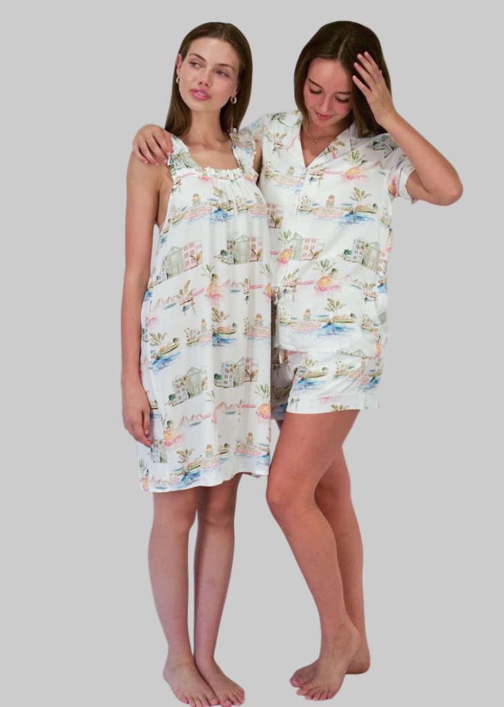 I Love Charleston Ruffle Chemise LV- Holy City Nightgown | Imbali Charleston