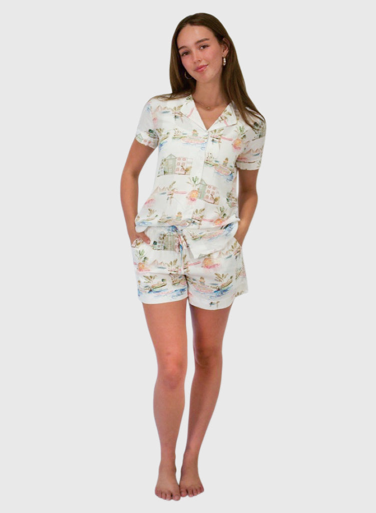 I Love Charleston Short Sleeve Short Set LV - Holy City PJs | Imbali Charleston