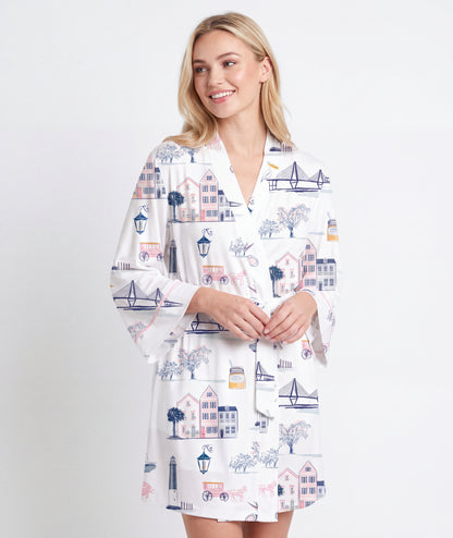 CHS Icons White Knit Robe