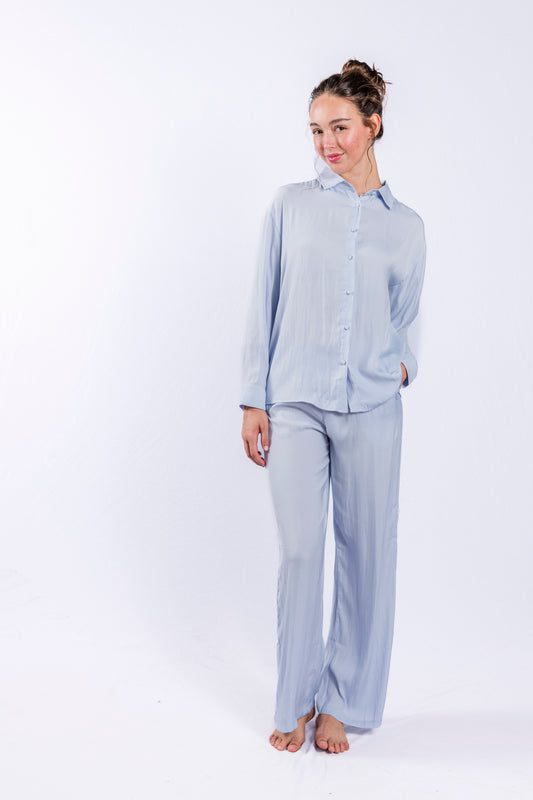 Ancient Water Long Sleeve Button Down Pant Set