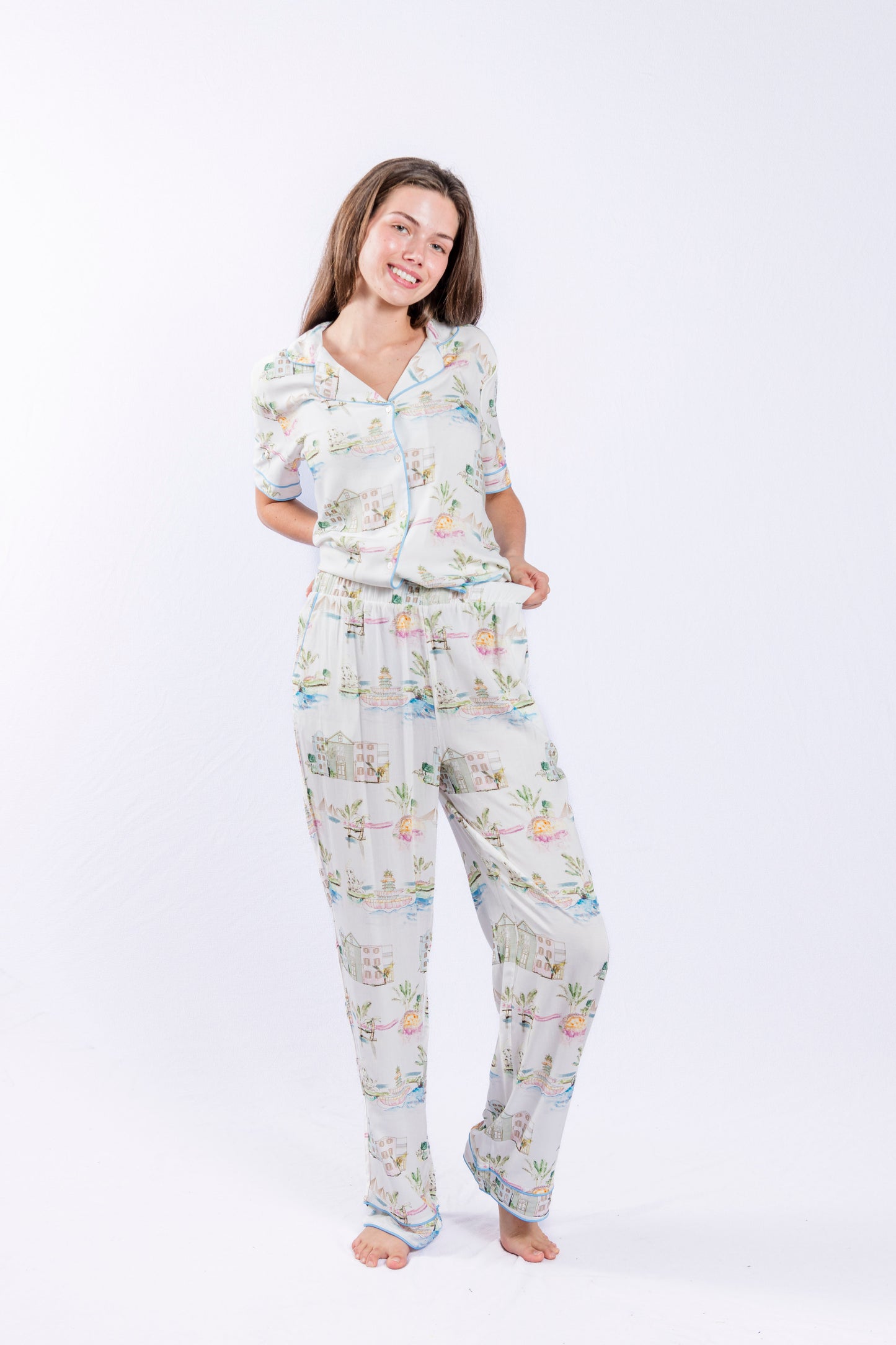 I Love Charleston Button Down Pant Set