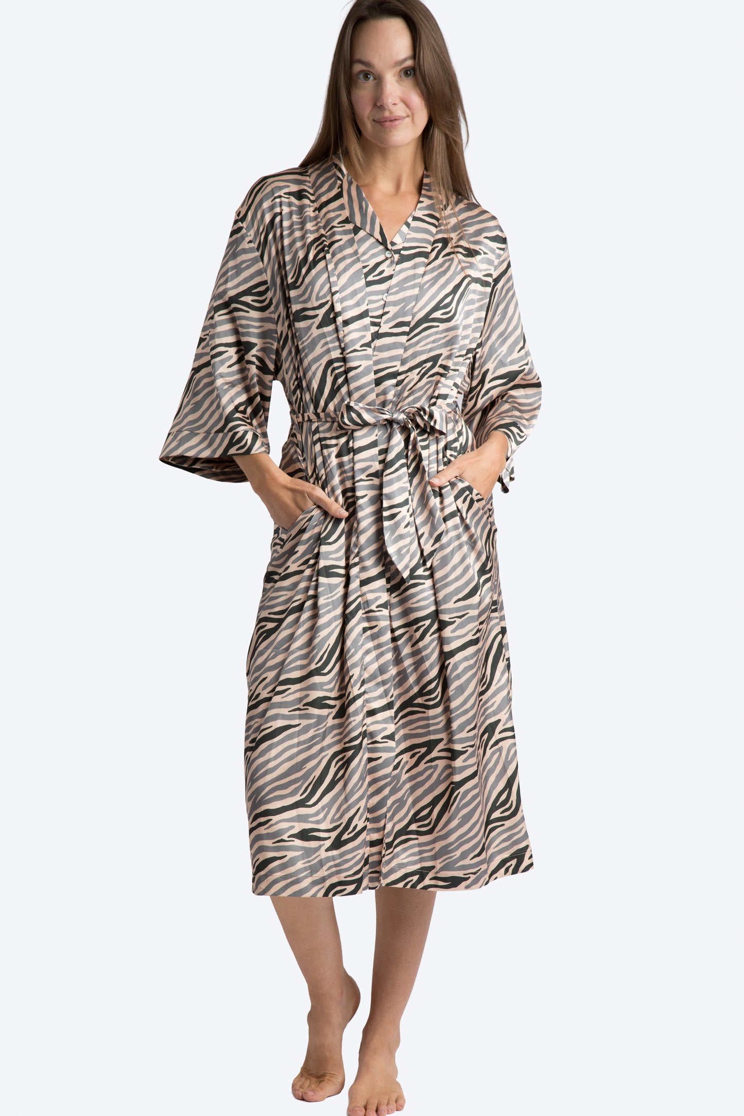 Into The Wild Satin Robe
