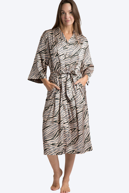 Into The Wild Satin Robe