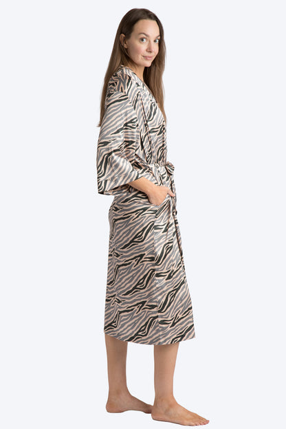 Into The Wild Satin Robe