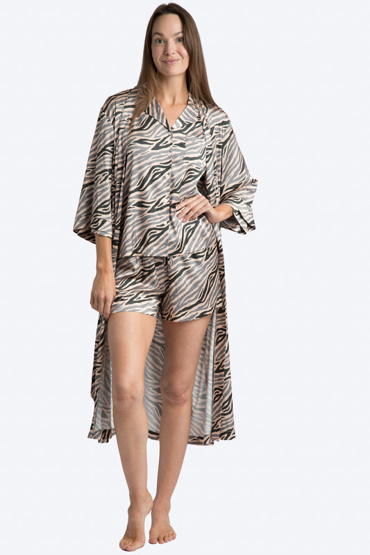 Into The Wild Satin Robe
