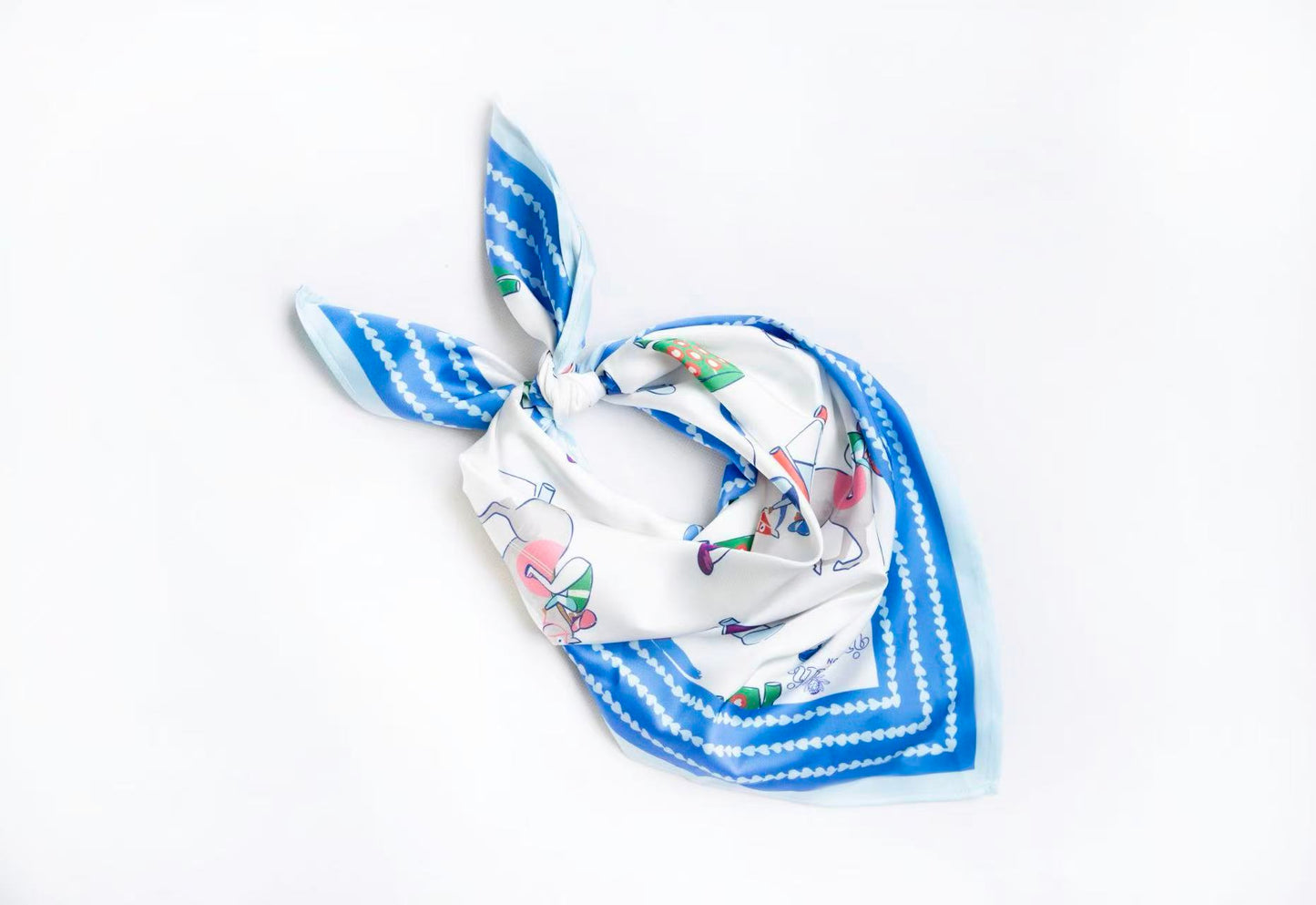 Jockey Silks Scarf 25x25" - Racing Inspired