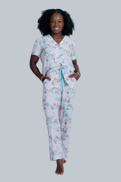 Kentucky Summer crop pant set