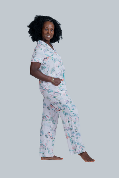 Kentucky Summer crop pant set