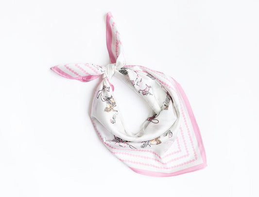 Lasso Lady Western Scarf 25x25" - Cowgirl Print | Imbali Charleston