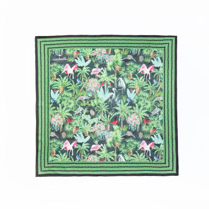 Mystic Marsh Scarf 25x25" | Hand-Painted Southern Wildlife