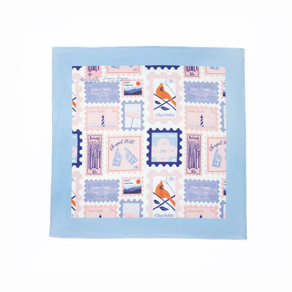 North Carolina Stamp by Jessie Reyna 25x25" - North Carolina Stamp Print