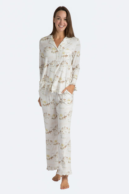 Pastel Prairie Modal Full PJ Set - Western Print PJs