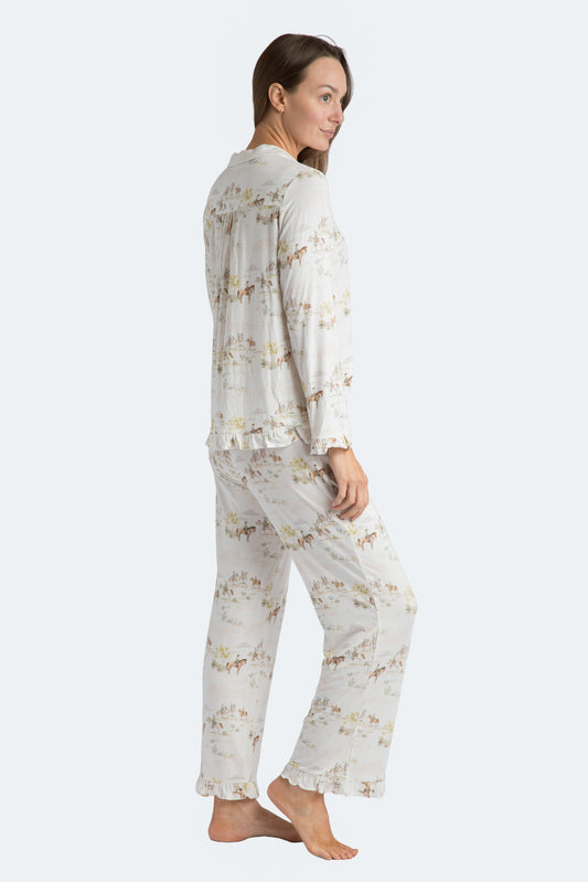 Pastel Prairie Modal Full PJ Set - Western Print PJs