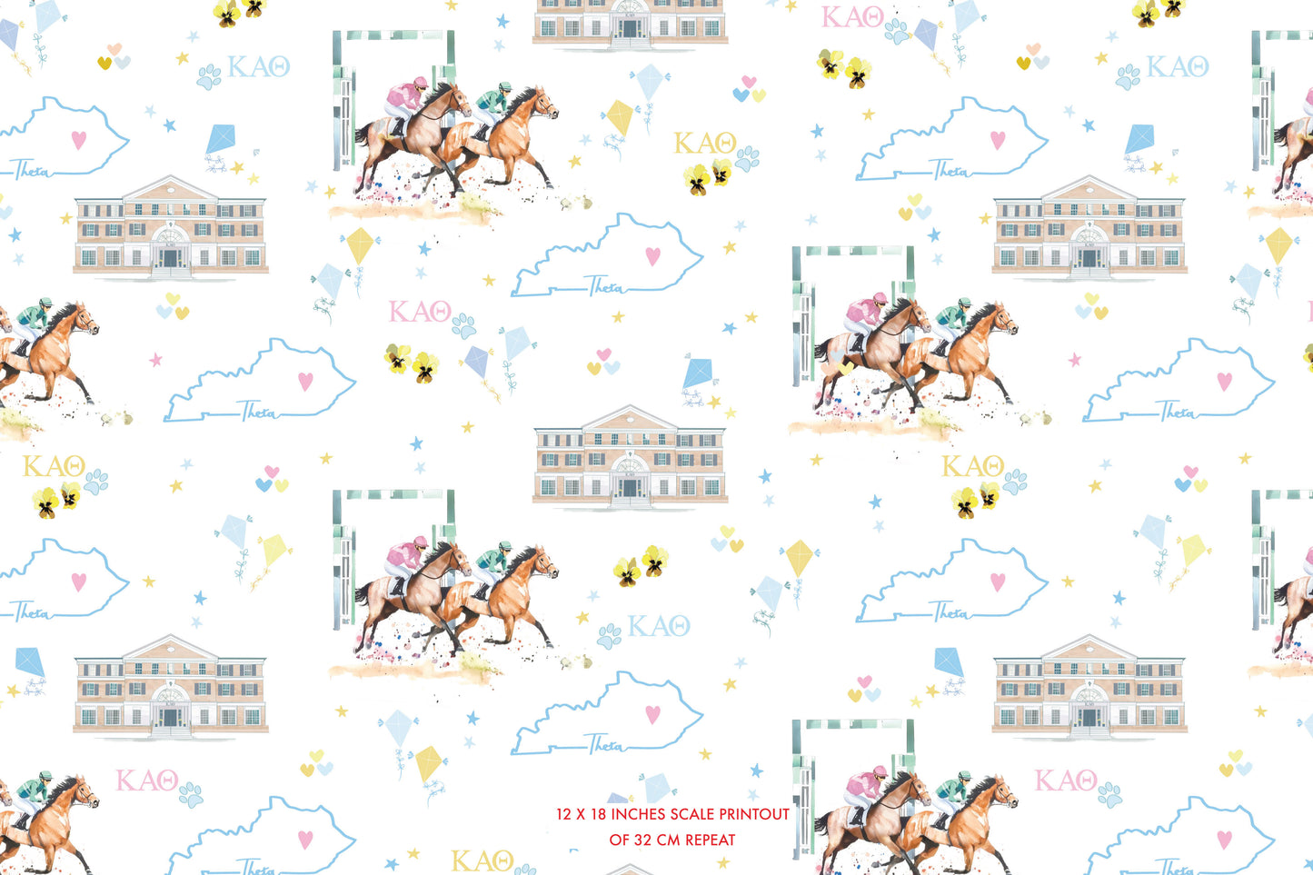 Kappa Alpha Theta University of Kentucky Pajama Set - Sorority PJs | Imbali Charleston