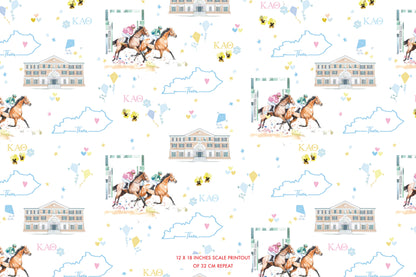 Kappa Alpha Theta University of Kentucky Pajama Set - Sorority PJs | Imbali Charleston