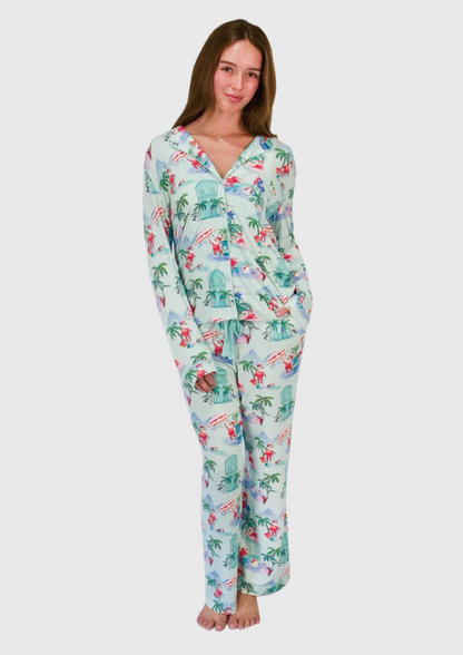 Santa in Charleston PJ Set - Southern Christmas Pajamas | Imbali Charleston