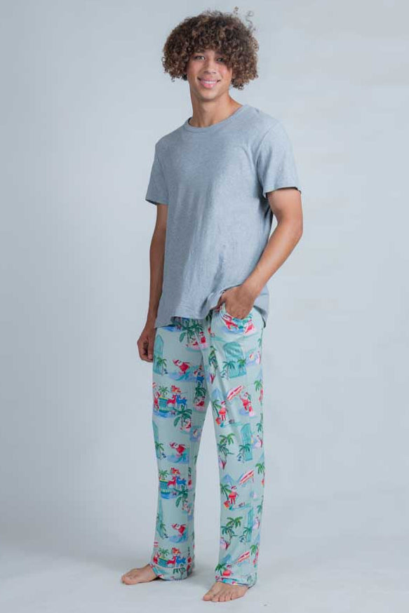 Santa in CHS Men's Pants - Charleston Christmas PJs | Imbali Charleston