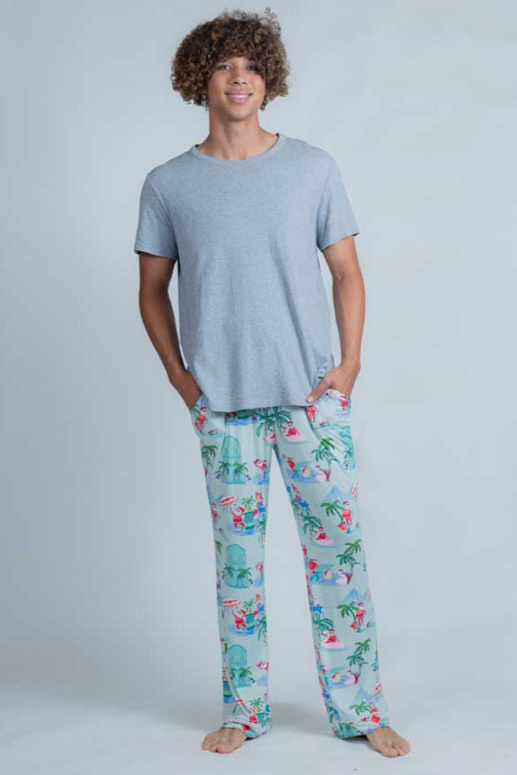 Santa in CHS Men's Pants - Charleston Christmas PJs | Imbali Charleston