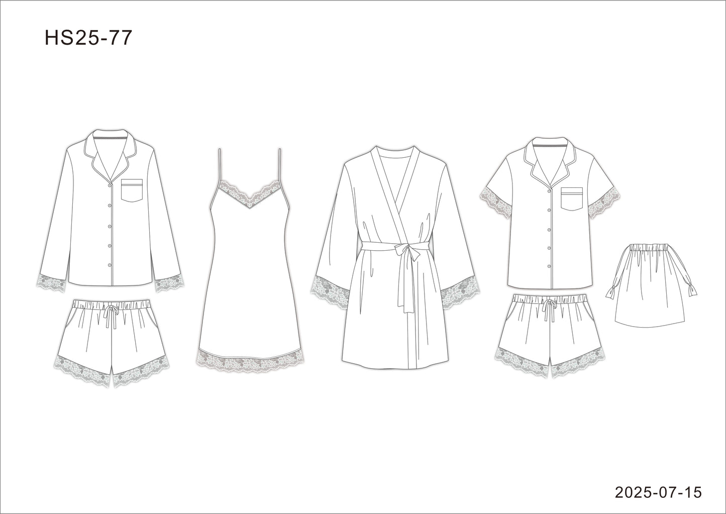 Special Day Bridal Modal Short Sleeve Short PJ Set