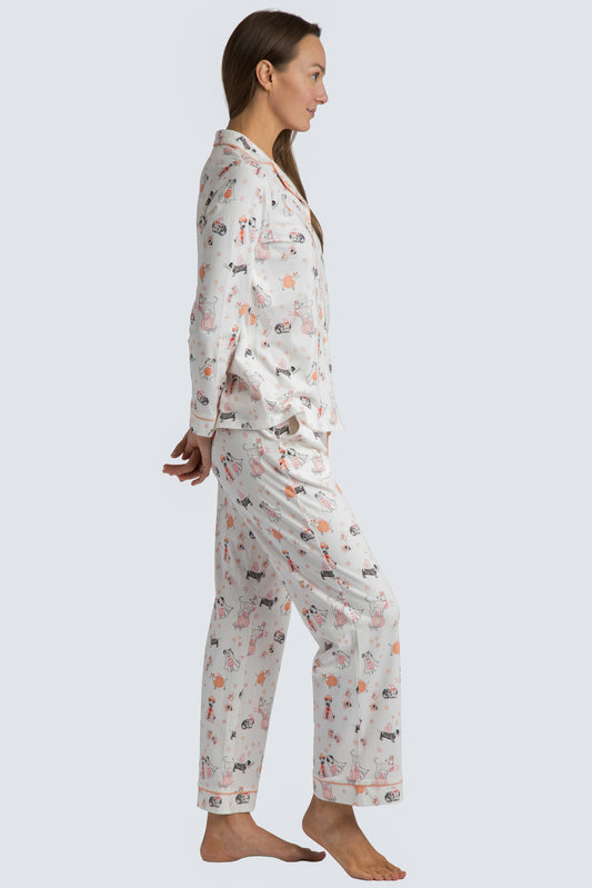 Spooky Pups Organic Cotton Knit Pajama Set