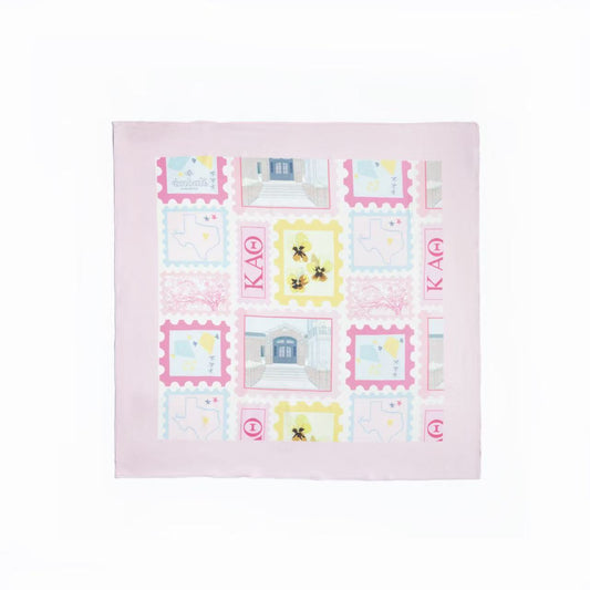 Theta Texas A&M Scarf 25x25" - Bold Lone Star Print | Imbali Charleston