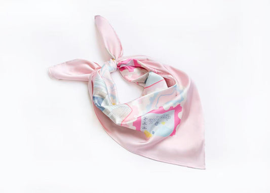 Theta Texas A&M Scarf 25x25" - Bold Lone Star Print | Imbali Charleston