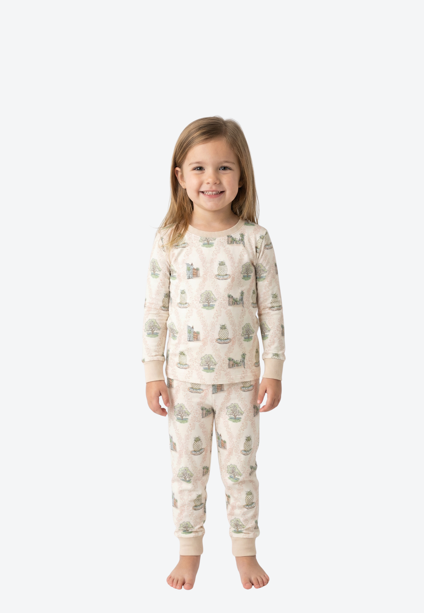 Charleston Charm Youth Pajama Set - Charleston Kids PJs