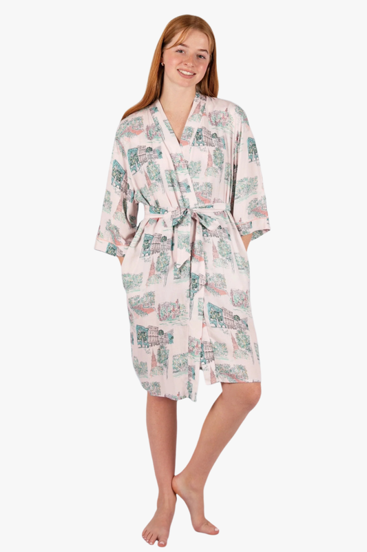 Charleston Scene Pink Robe - Artist Print by Jessie Reyna | Imbali Charleston