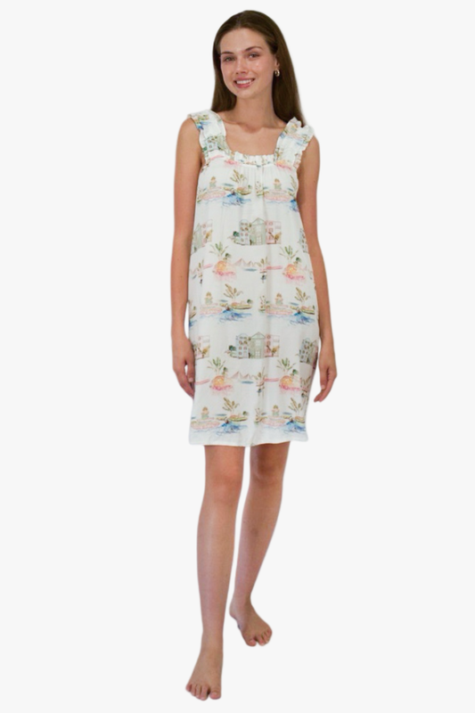 I Love Charleston Ruffle Chemise LV- Holy City Nightgown | Imbali Charleston