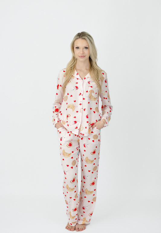 Besties Forever Long Sleeve Pajama Set | Lyocell Blend | Imbali Charleston